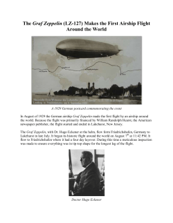 The Graf Zeppelin (LZ-127) Makes the First Airship Flight Around the