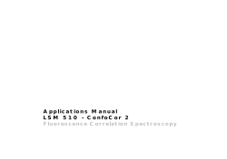 Applications Manual LSM 510 – ConfoCor 2 Fluorescence