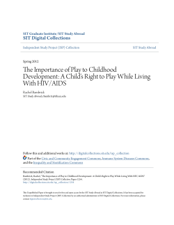 The Importance of Play to Childhood Development