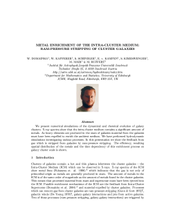 METAL ENRICHMENT OF THE INTRA-CLUSTER