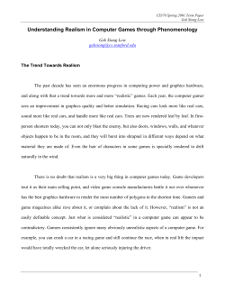 Understanding Realism in Computer Games through