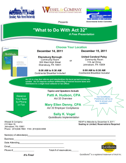 Act 32 Invitation - ebensburg Johnstown