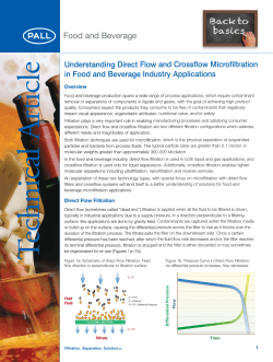 Understanding Direct Flow and Crossflow Microfiltration in Food and
