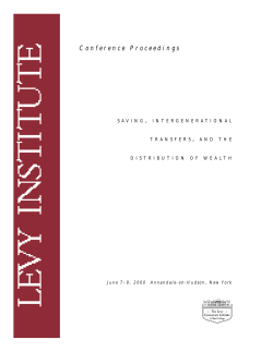 Saving, Intergenerational Transfers, and the