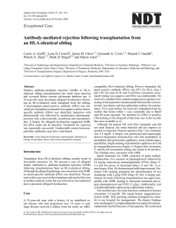 Antibody-mediated rejection following