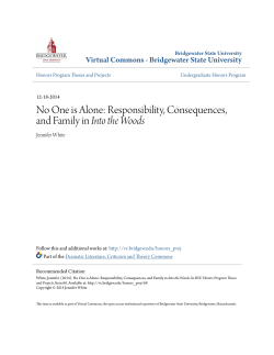 No One is Alone: Responsibility, Consequences, and Family in Into