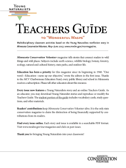 Teachers Guide - Minnesota DNR