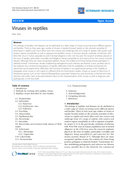 Viruses in reptiles | SpringerLink