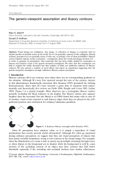 The generic-viewpoint assumption and illusory contours