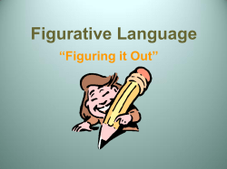 Figurative Language - The School District of Palm Beach County