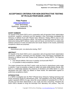 Proceedings of - Kiwa Technology