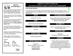 this flier - Minnesota Sports Federation