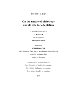 On the nature of pleiotropy and its role for adaptation