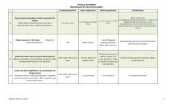 SCHOOL BUS DRIVER PERFORMANCE EVALUATION RUBRIC