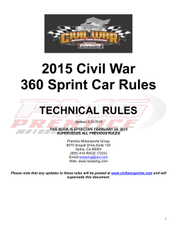 2015 Civil War 360 Sprint Car Rules