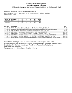 Box Score - RichmondSpiders.com