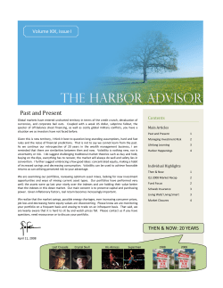 1st Quarter Newsletter - Harbor Financial Group