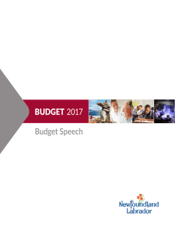 Budget Speech - Past Budgets