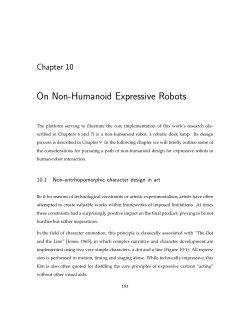 Non-Anthropomorphic Robots