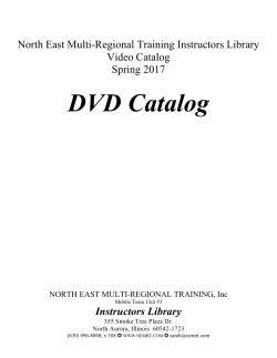 NEMRT DVD Catalog FMT.wpd