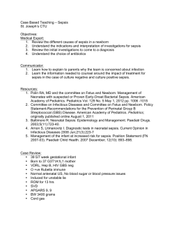 Sepsis CBL