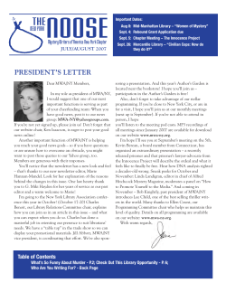 Summer 2007 PDF - MWA-NY