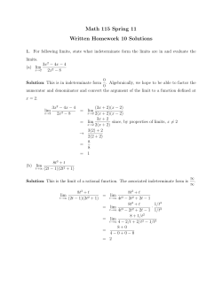 Math 115 Spring 11 Written Homework 10 Solutions