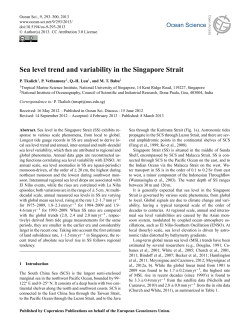 Sea level trend and variability in the Singapore Strait