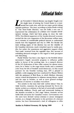 EdifJJdnl Notes - Studies in Political Economy