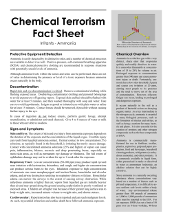 Chemical Terrorism Fact Sheet
