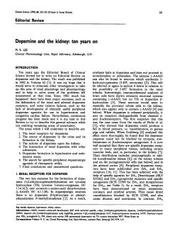 Dopamine and the Kidney: Ten Years on