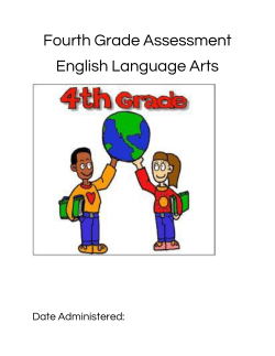 Fourth Grade Assessment English Language Arts