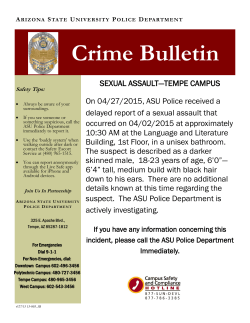 Crime Bulletin - Arizona State University
