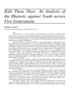 Kids These Days: An Analysis of the Rhetoric against Youth across