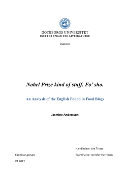 Nobel Prize kind of stuff. Fo` sho.