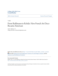 From Ruhlmann to Rohde: How French Art Deco Became American