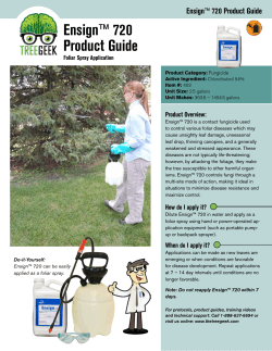 Ensign&trade; 720 Product Guide