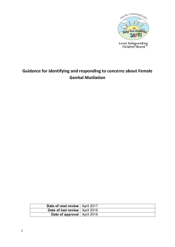 Guidance on identifying and responding to concerns about FGM