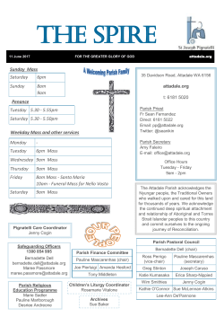 Parish Bulletin - Attadale Catholic Parish