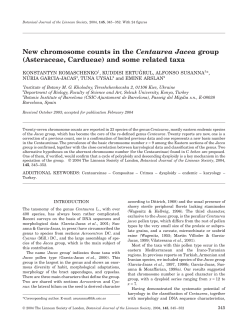 New chromosome counts in the Centaurea Jacea group