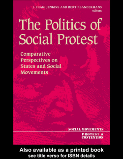 The Politics of Social Protest - Peaceland College of Education