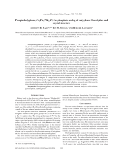Phosphohedyphane, Ca2Pb3(PO4)3Cl, the phosphate analog of
