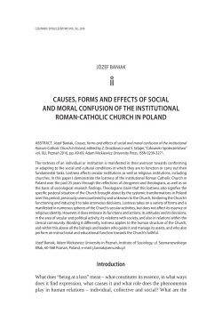causes, forms and effects of social and moral confusion of the