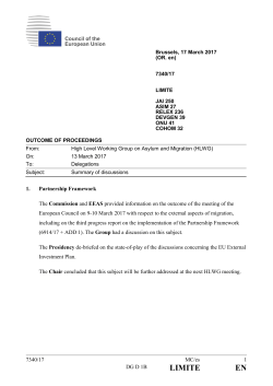 High Level Working Group on Asylum and Migration