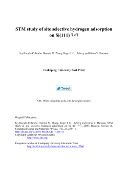 STM study of site selective hydrogen adsorption on Si
