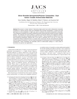 Silver Bromide Nanoparticle/Polymer Composites