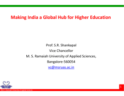 Making India a Global Hub for Higher Education
