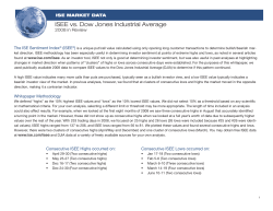 ISEE vs. Dow Jones Industrial Average