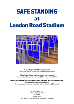 SAFE STANDING at London Road Stadium