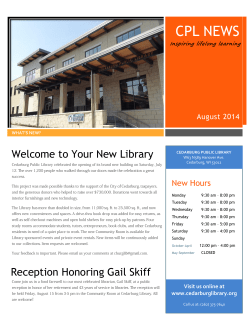 August 2014 - Cedarburg Public Library